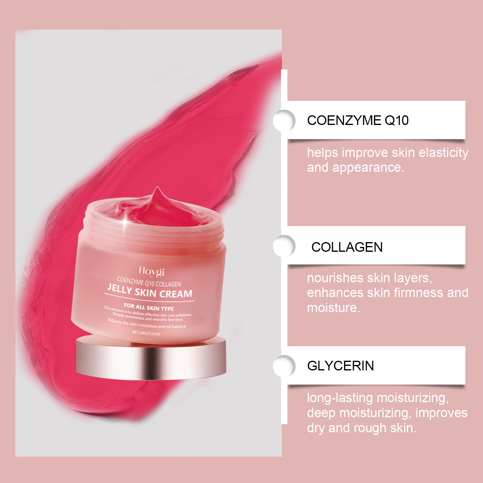 HOYGI collagène gelée crème po - Coenzyme Q10 Cream avis et prix